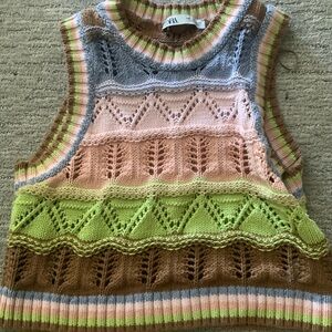 Zara knitted vest